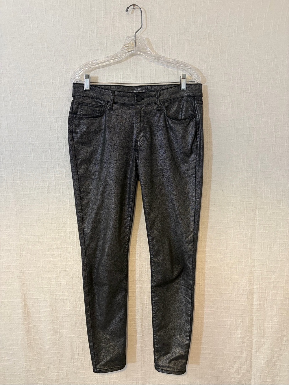 Women's Black Skinny Jeans, Mid Rise Denim 5-Pocket, Size 8